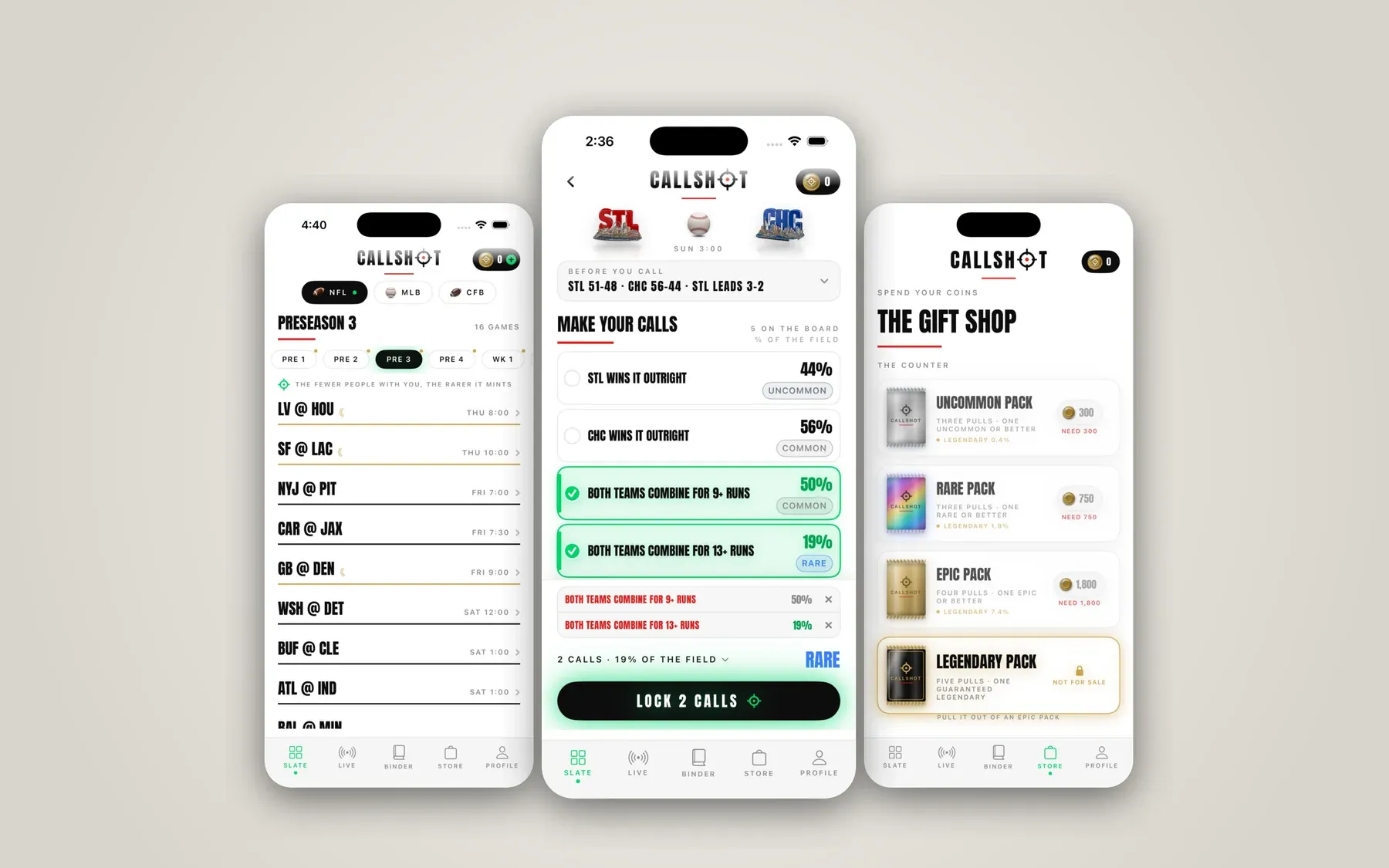 CALLSHOT interface