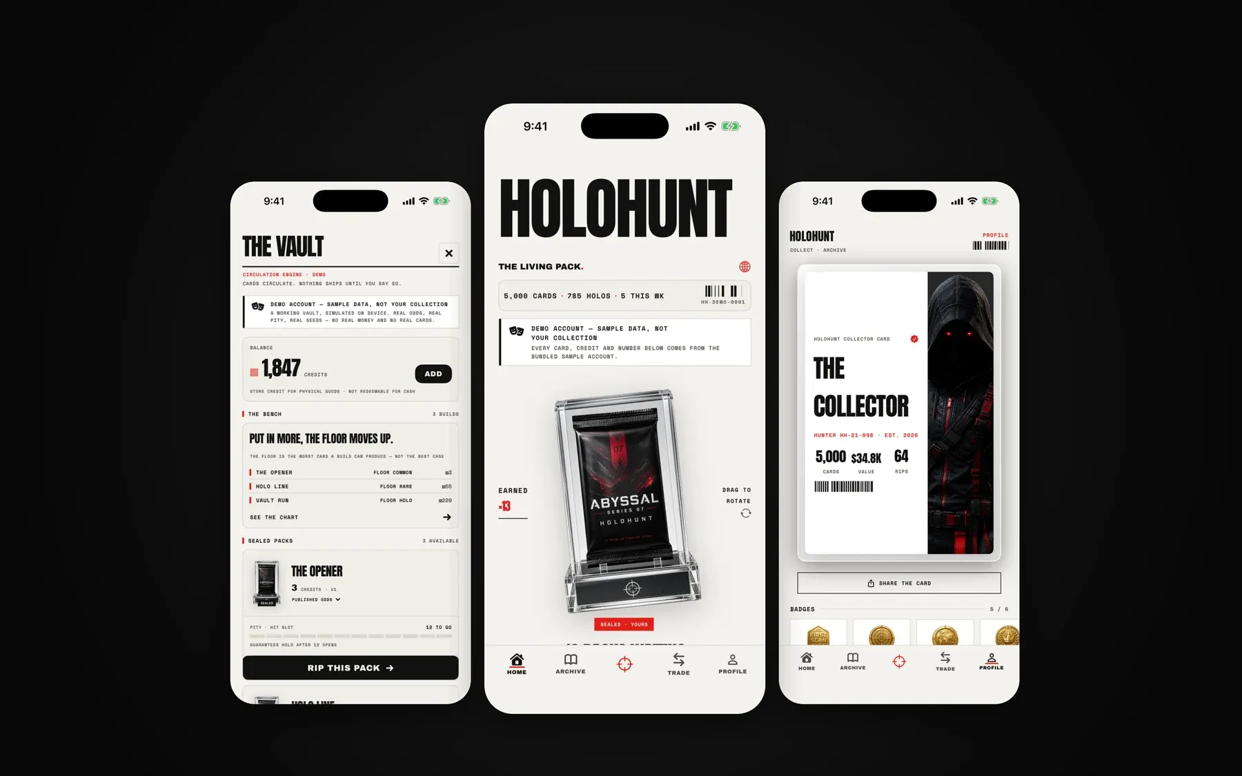 HoloHunt interface